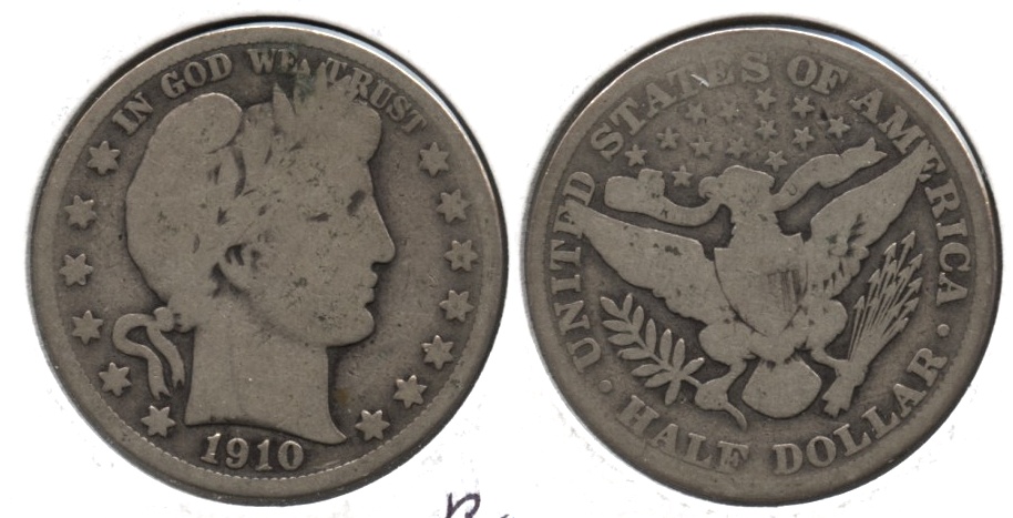 1910 Barber Half Dollar Good-4 q