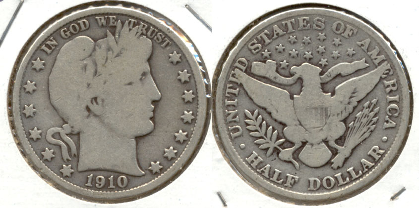 1910 Barber Half Dollar Good-6 d