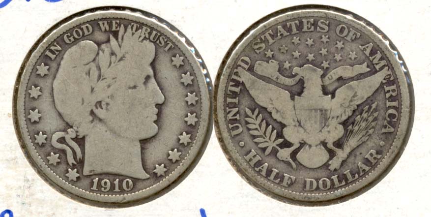 1910 Barber Half Dollar Good-6 h