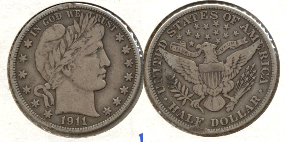 1911 Barber Half Dollar Fine-15