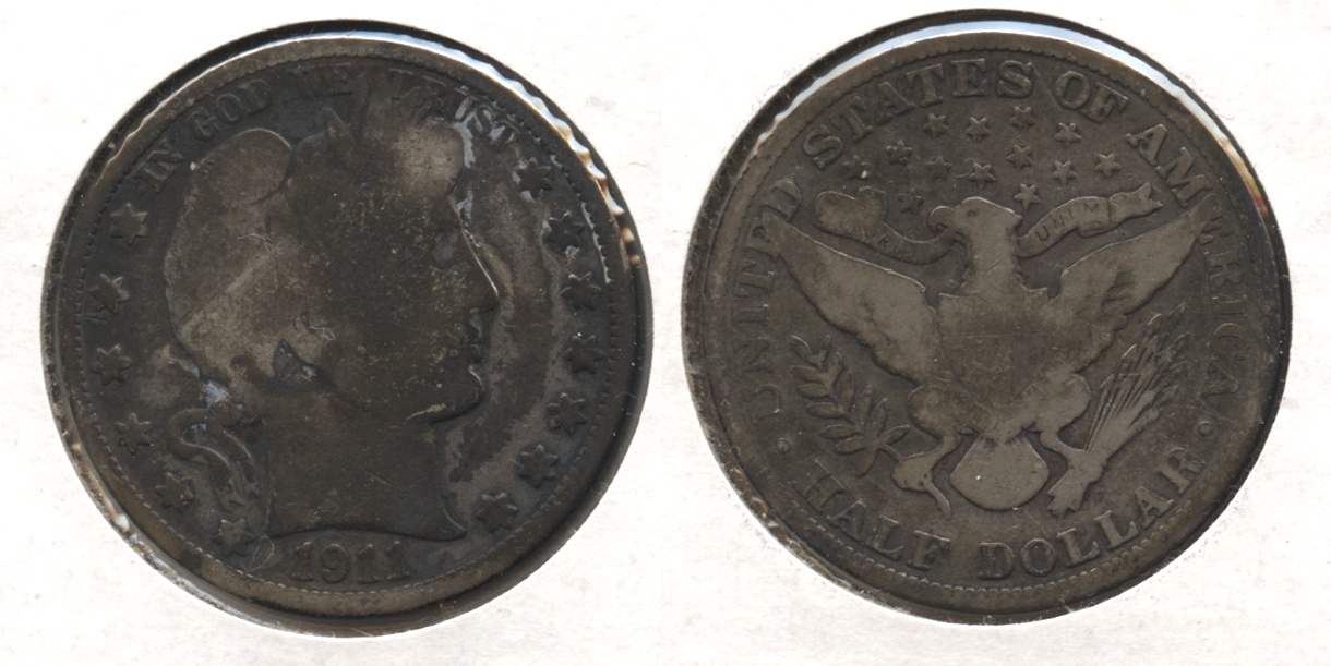 1911 Barber Half Dollar Good-4 #i