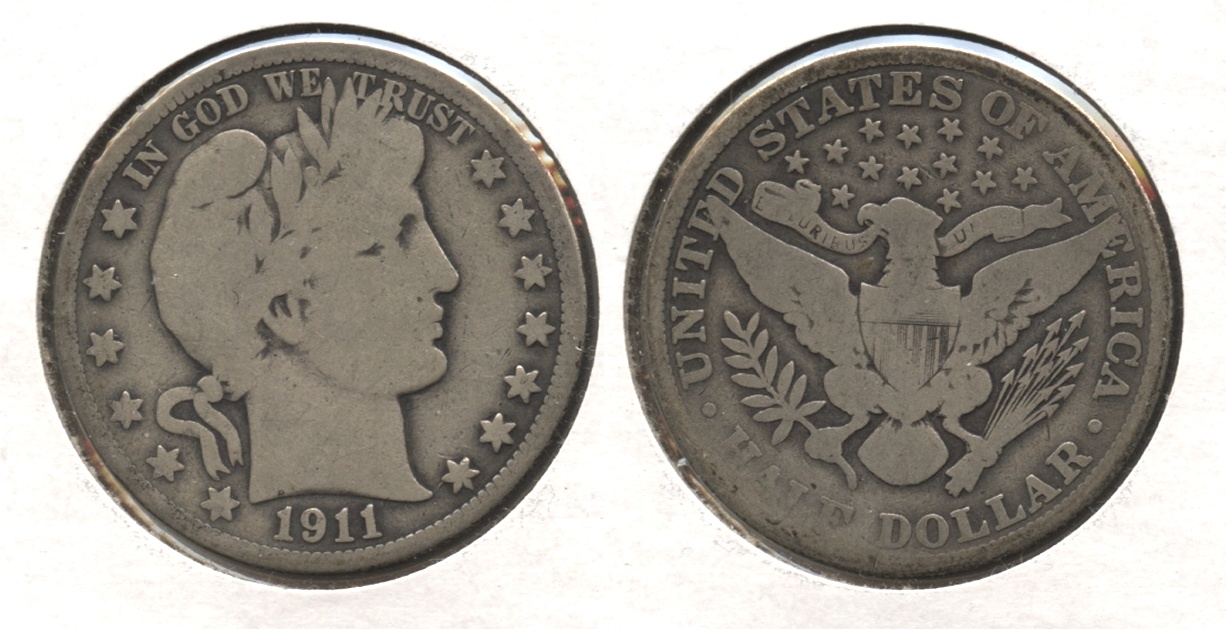 1911 Barber Half Dollar Good-4 #j