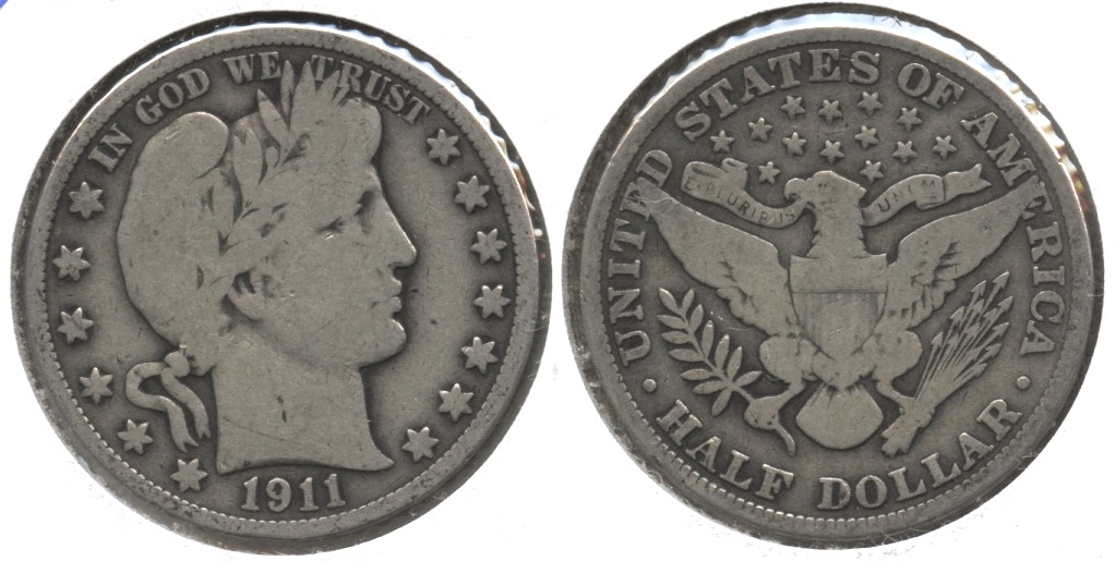 1911 Barber Half Dollar Good-6 #c