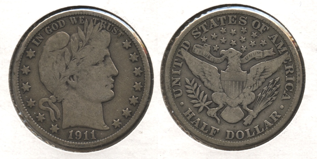 1911 Barber Half Dollar VG-8 #g