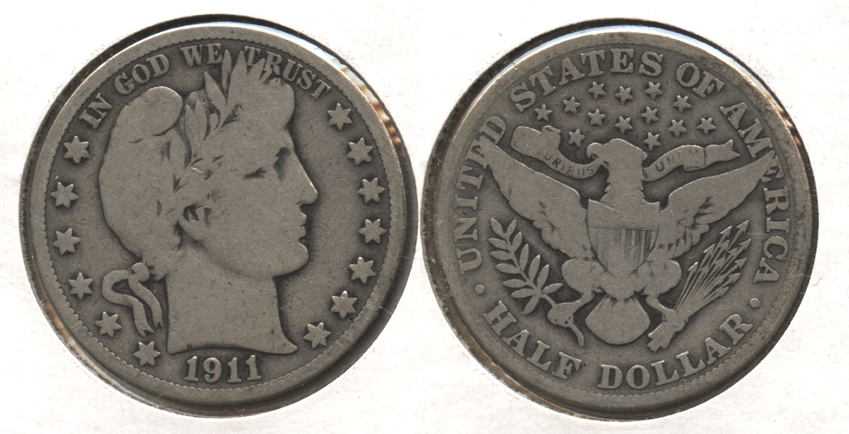 1911 Barber Half Dollar VG-8 #j