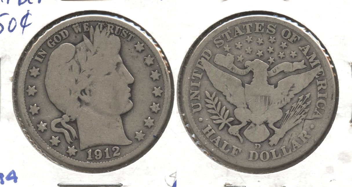 1912-D Barber Half Dollar Good-4 #s