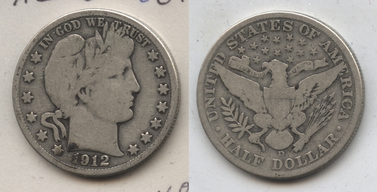 1912-D Barber Half Dollar Good-6 #c