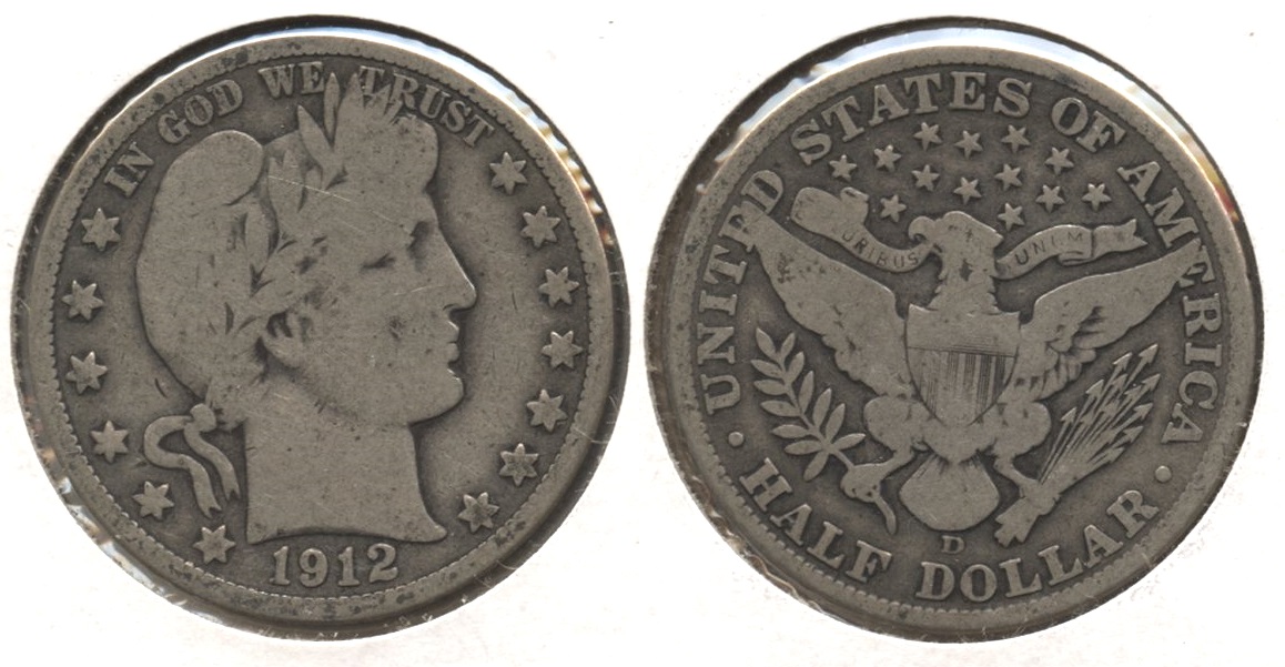 1912-D Barber Half Dollar Good-6 #e