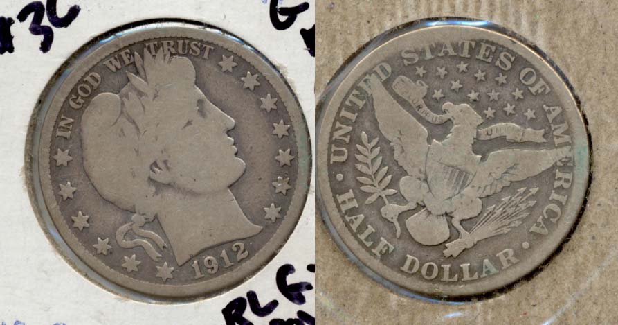 1912 Barber Half Dollar Good-4