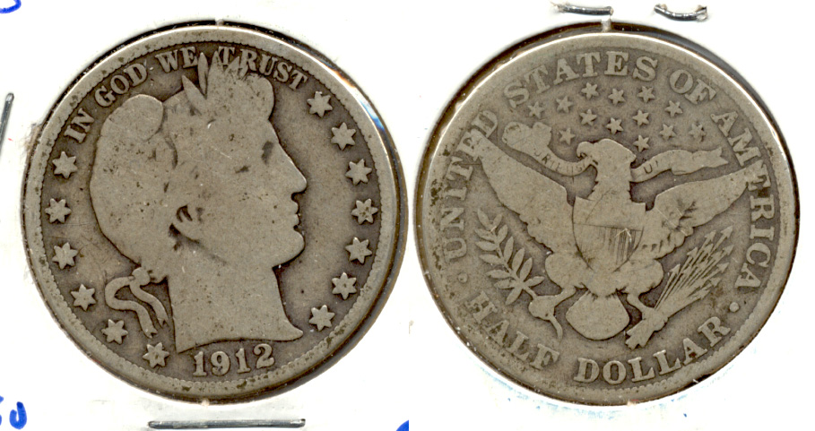 1912 Barber Half Dollar Good-4 b