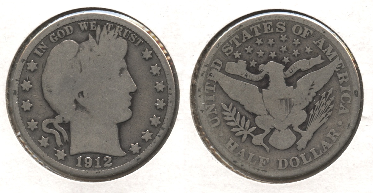1912 Barber Half Dollar Good-4 #h