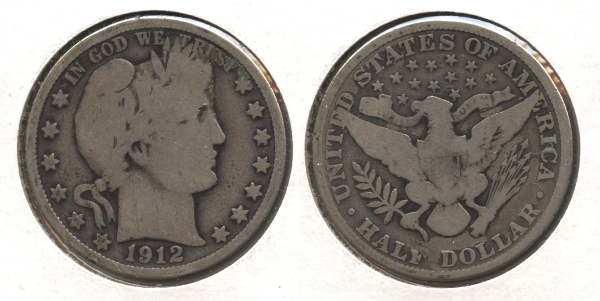 1912 Barber Half Dollar Good-4 #j