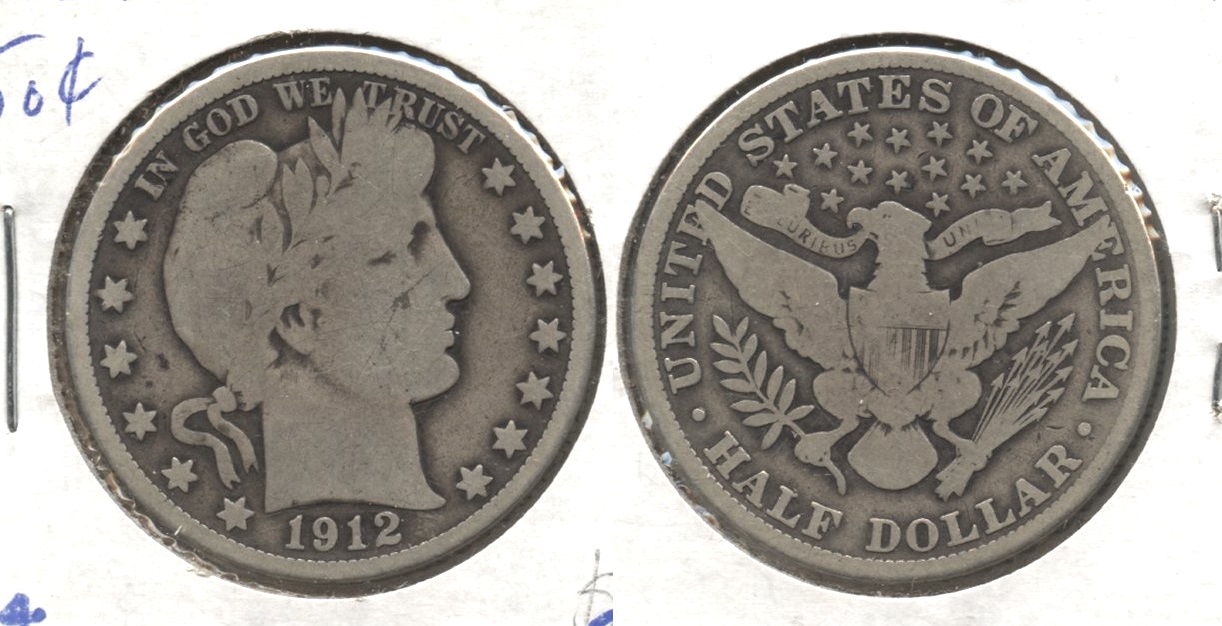 1912 Barber Half Dollar Good-4 #l