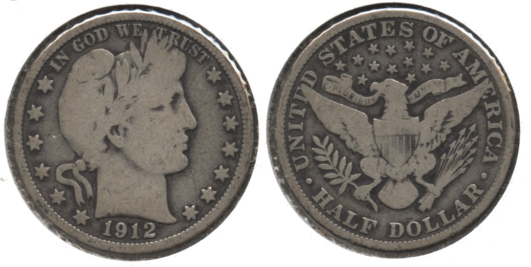 1912 Barber Half Dollar Good-6 #d