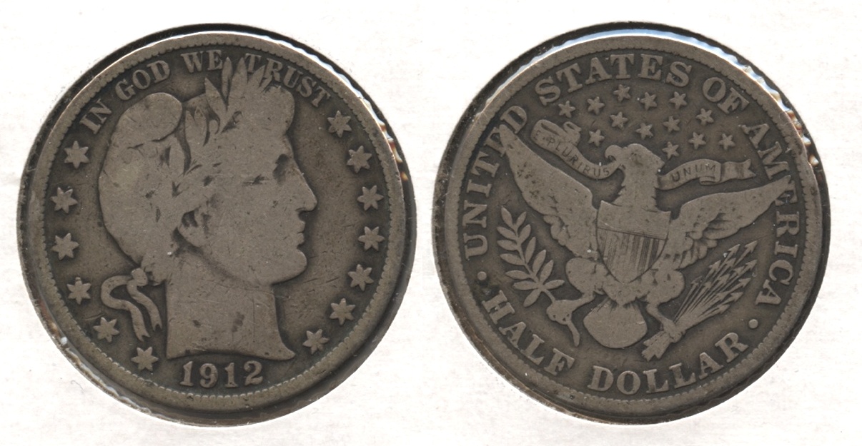 1912 Barber Half Dollar Good-6 #e