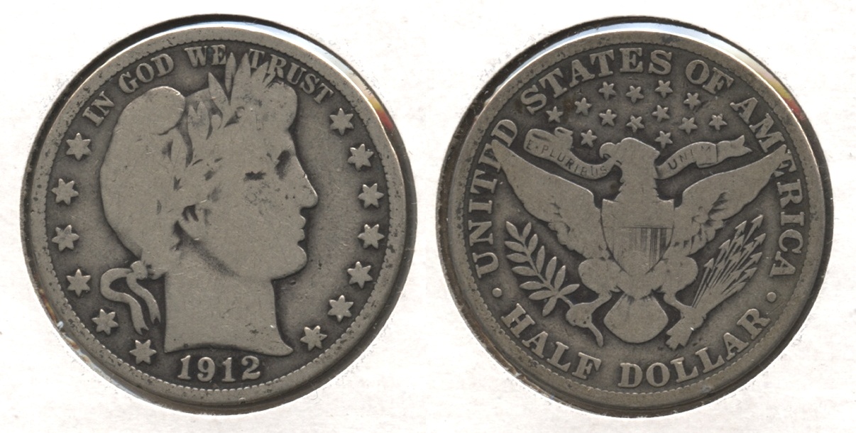 1912 Barber Half Dollar Good-6 #f