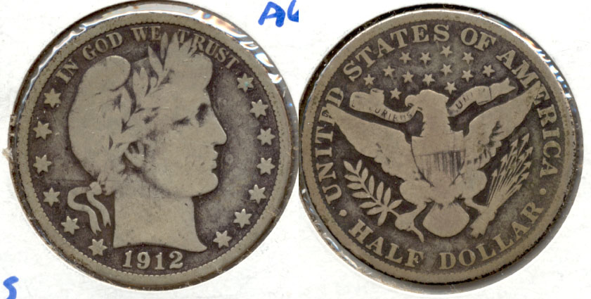 1912 Barber Half Dollar VG-8