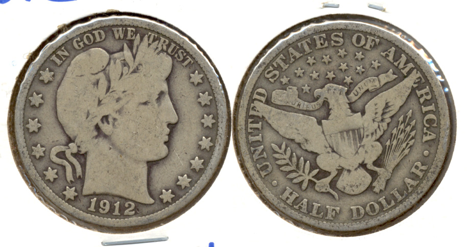 1912 Barber Half Dollar VG-8 c