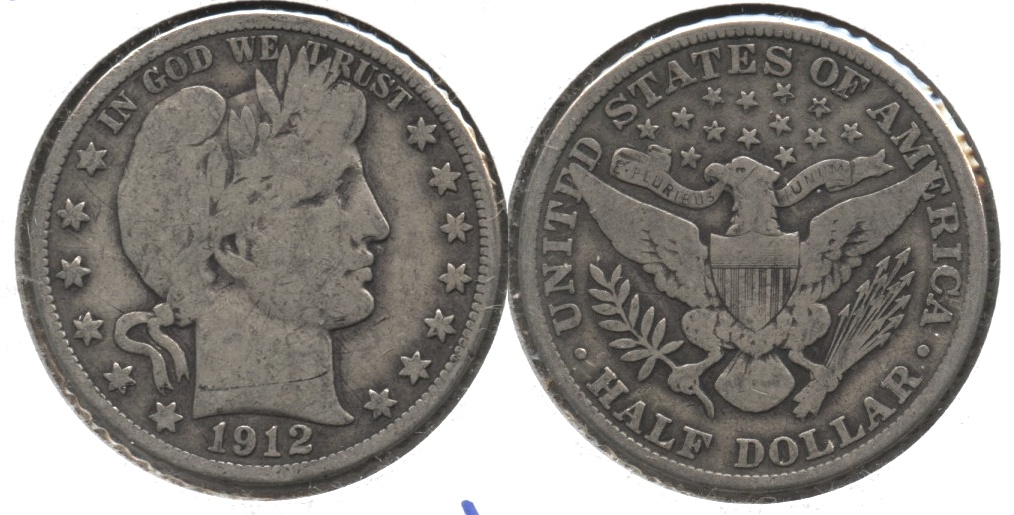 1912 Barber Half Dollar VG-8 #e
