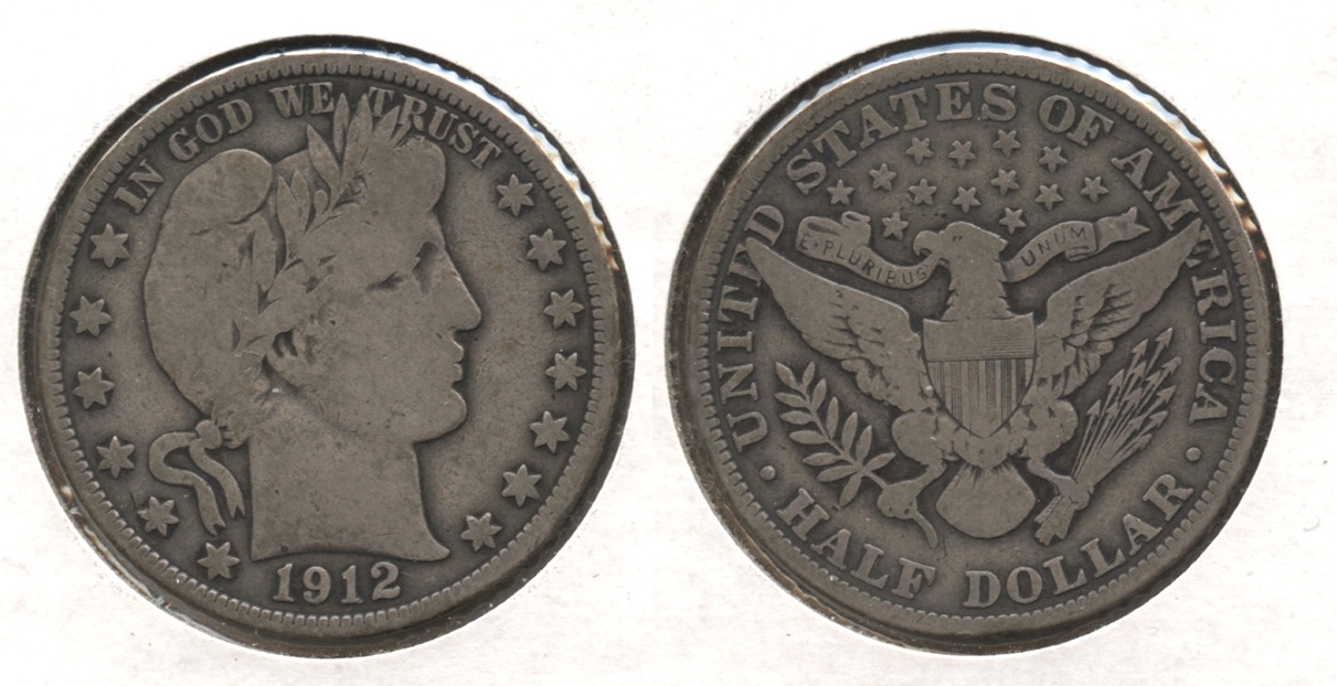 1912 Barber Half Dollar VG-8 #g