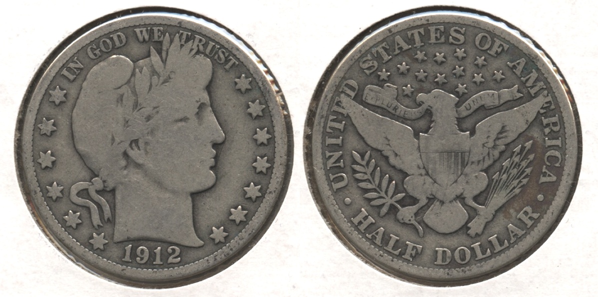 1912 Barber Half Dollar VG-8 #h