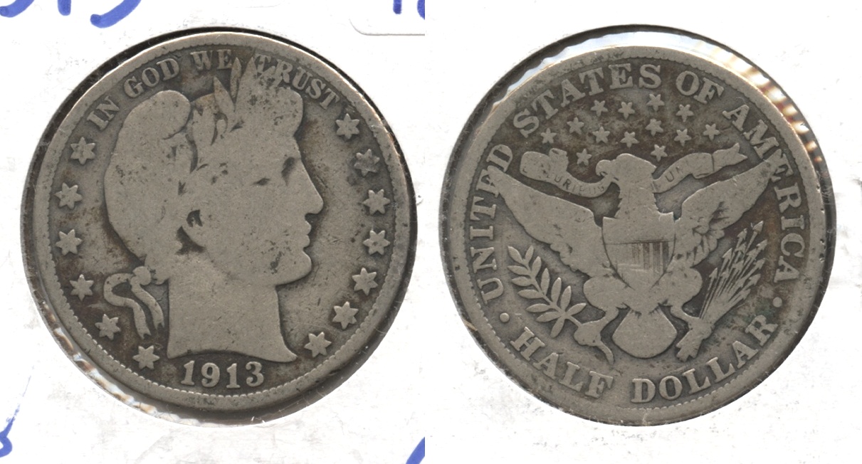 1913 Barber Half Dollar Good-4 #b