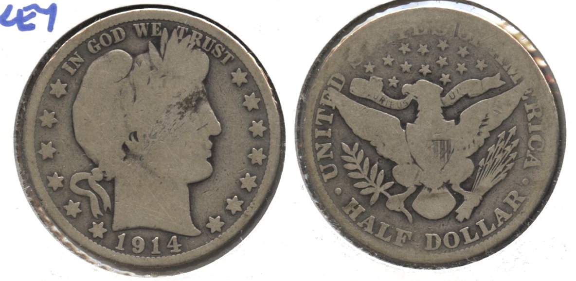 1914 Barber Half Dollar AG-3