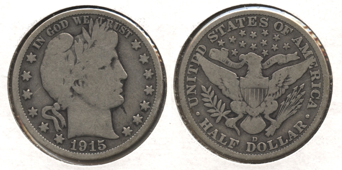 1915-D Barber Half Dollar Good-6 #c