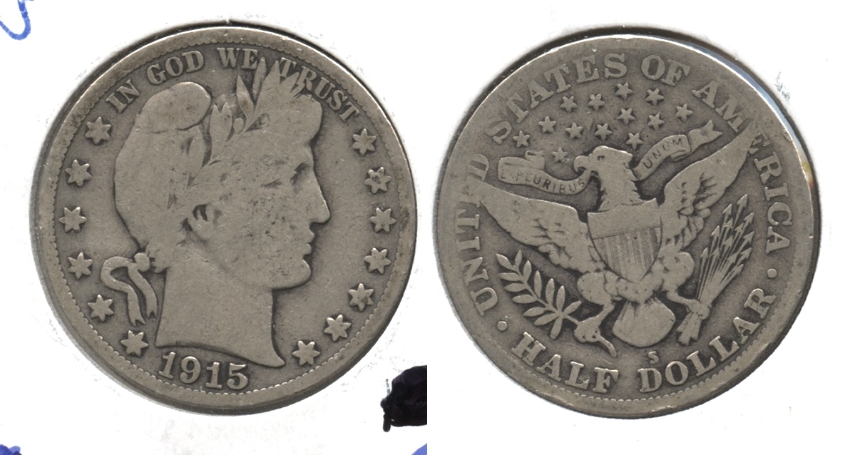 1915-S Barber Half Dollar Good-4 #j