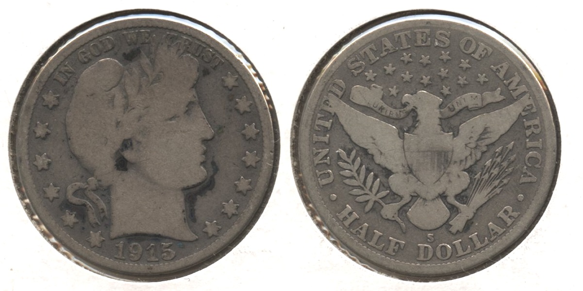 1915-S Barber Half Dollar Good-4 #k