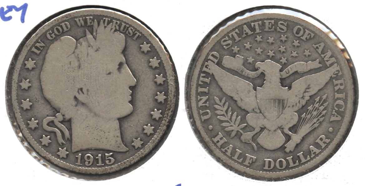 1915 Barber Half Dollar Good-4