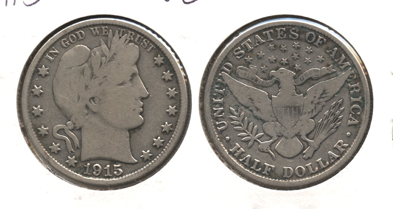 1915 Barber Half Dollar VG-8 #b