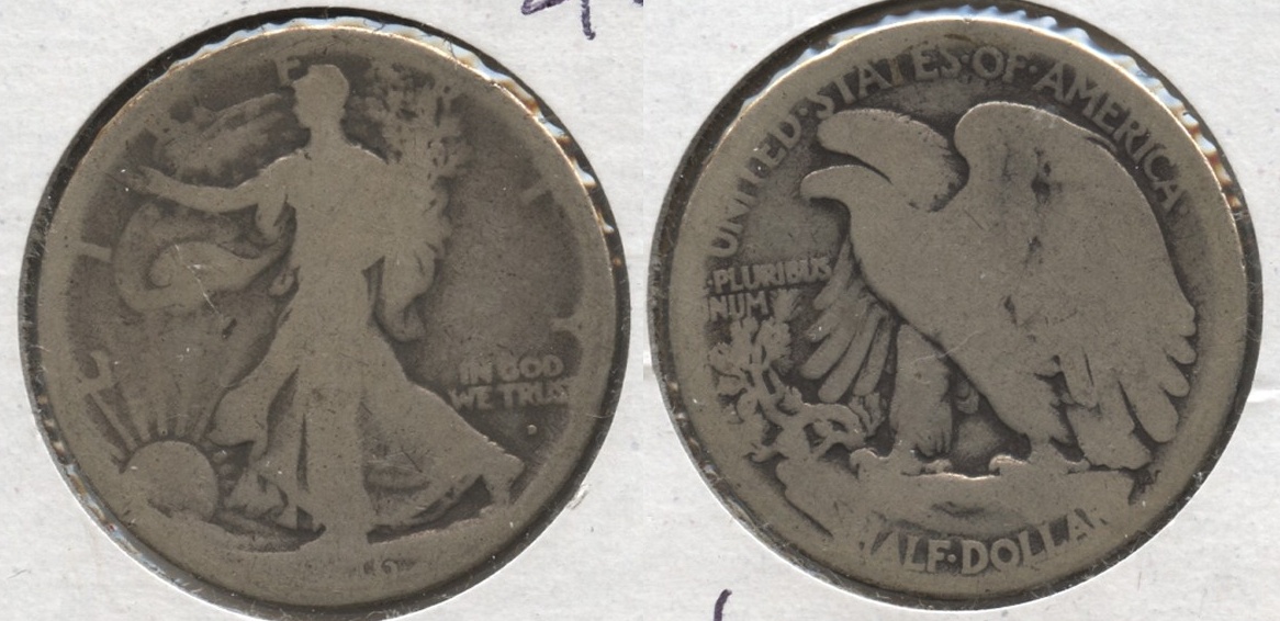 1916-D Walking Liberty Half Dollar AG-3 #d