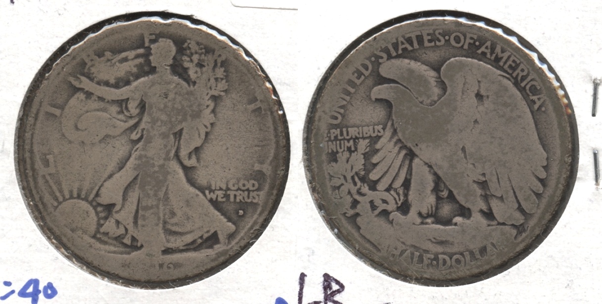 1916-D Walking Liberty Half Dollar AG-3 #n