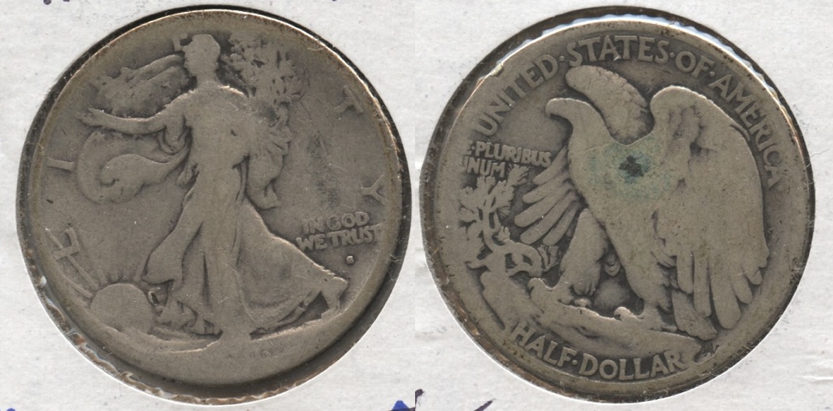 1916-S Walking Liberty Half Dollar AG-3 #e
