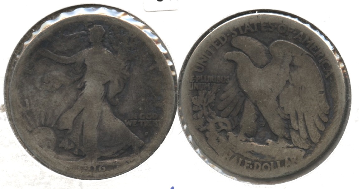1916-S Walking Liberty Half Dollar AG-3 #p