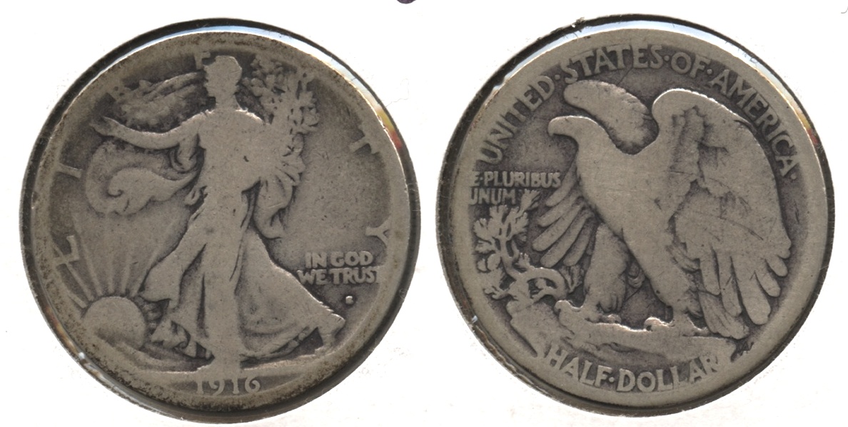 1916-S Walking Liberty Half Dollar Good-4