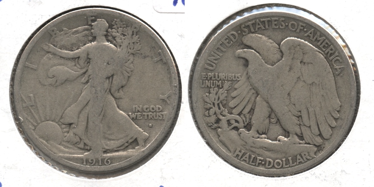 1916-S Walking Liberty Half Dollar VG-8