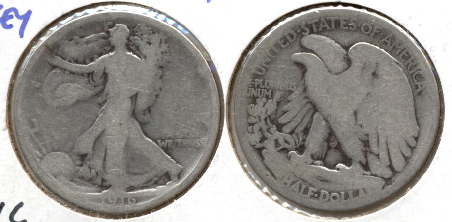 1916 Walking Liberty Half Dollar AG-3