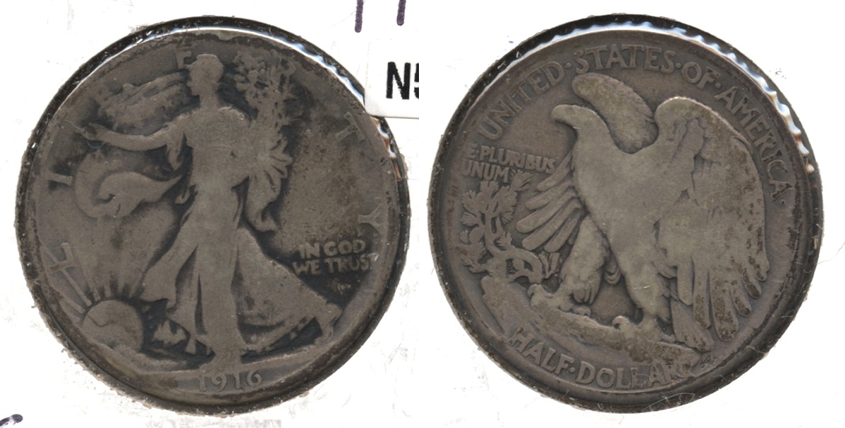 1916 Walking Liberty Half Dollar Good-4 #g