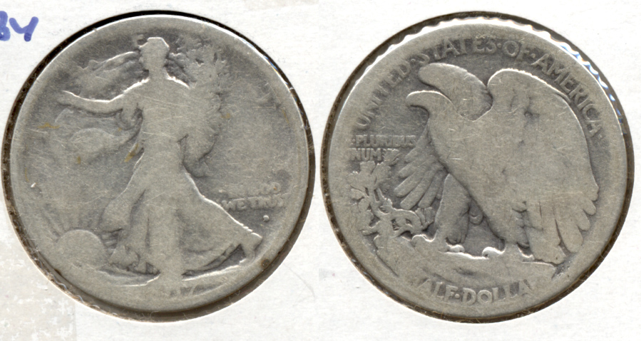 1917-D Obverse Mint Mark Walking Liberty Half Dollar Fair-2