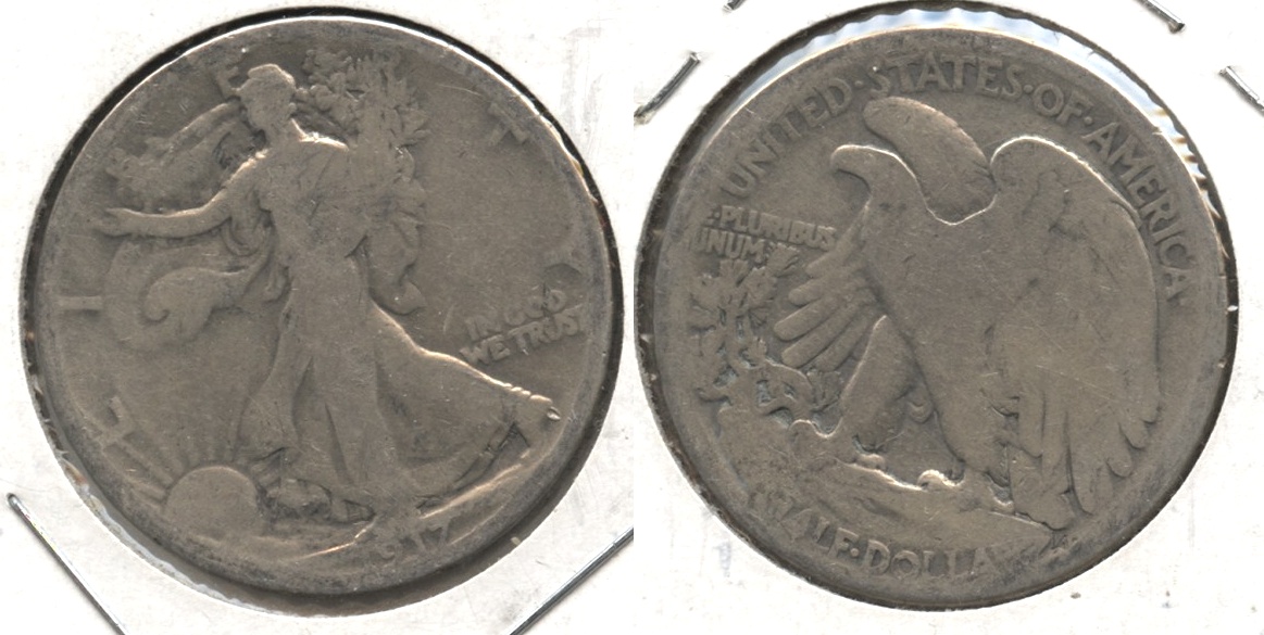 1917 Walking Liberty Half Dollar AG-3 #a
