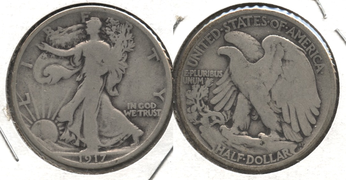 1917 Walking Liberty Half Dollar Good-4 #aa