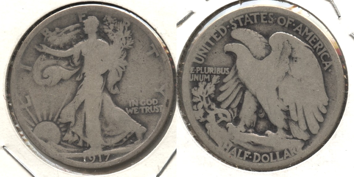 1917 Walking Liberty Half Dollar Good-4 #ad