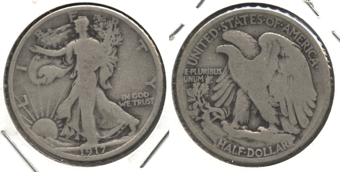 1917 Walking Liberty Half Dollar Good-4 #w