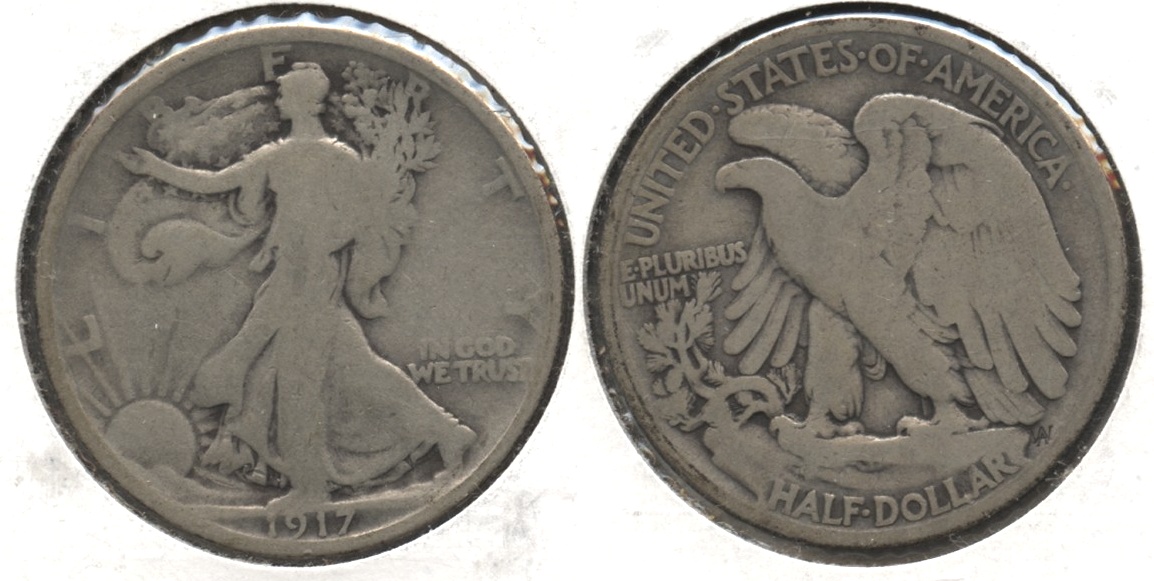 1917 Walking Liberty Half Dollar Good-4 #x