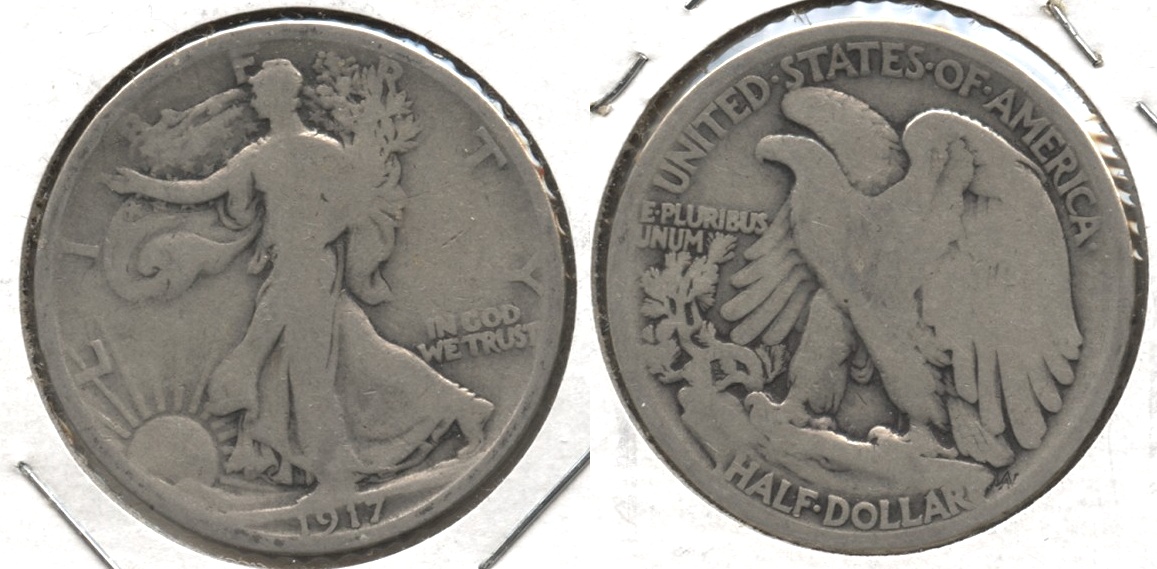 1917 Walking Liberty Half Dollar Good-4 #y