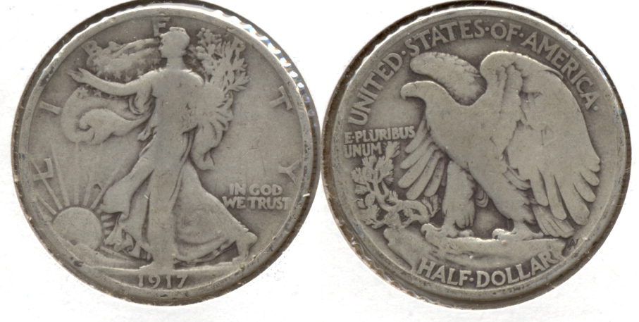 1917 Walking Liberty Half Dollar Good-6
