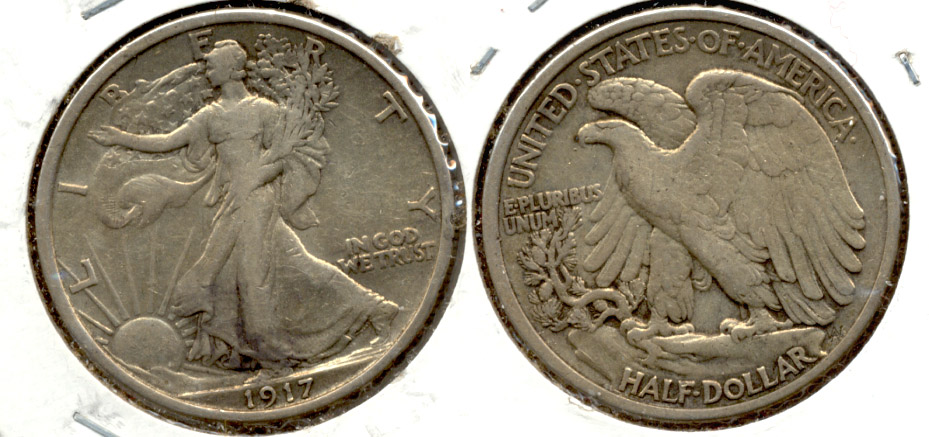 1917 Walking Liberty Half Dollar VF-20 a