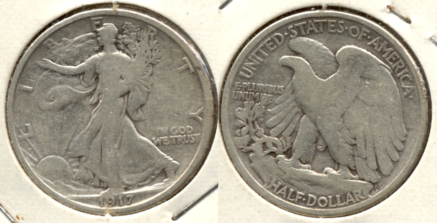 1917 Walking Liberty Half Dollar VG-8 a